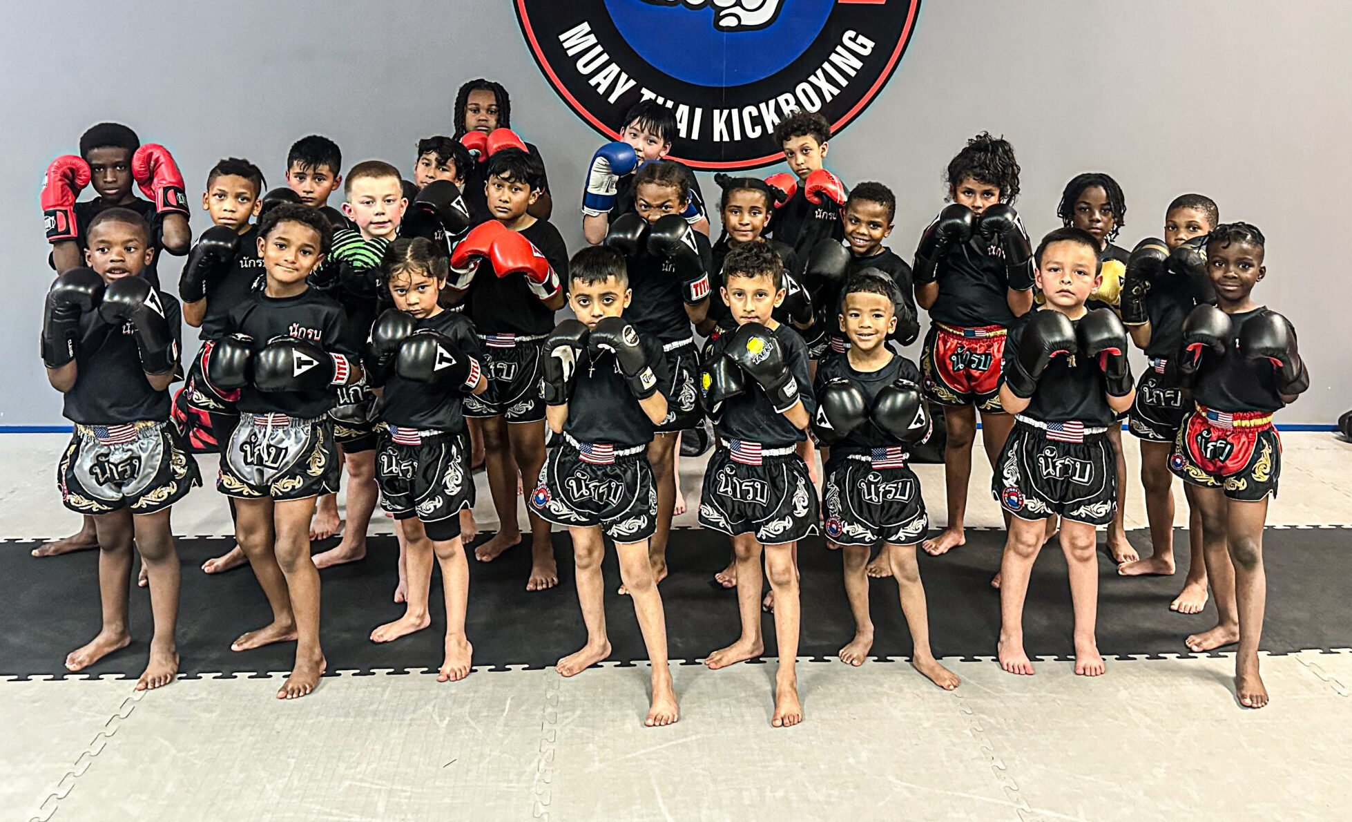 ODK Striking Academy kids Muay Thai team group photo